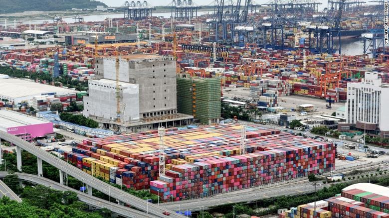 Shipping Containers Backed Up In China