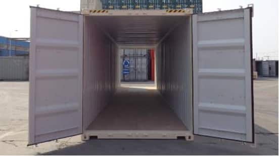 Grey double door shipping container for sale