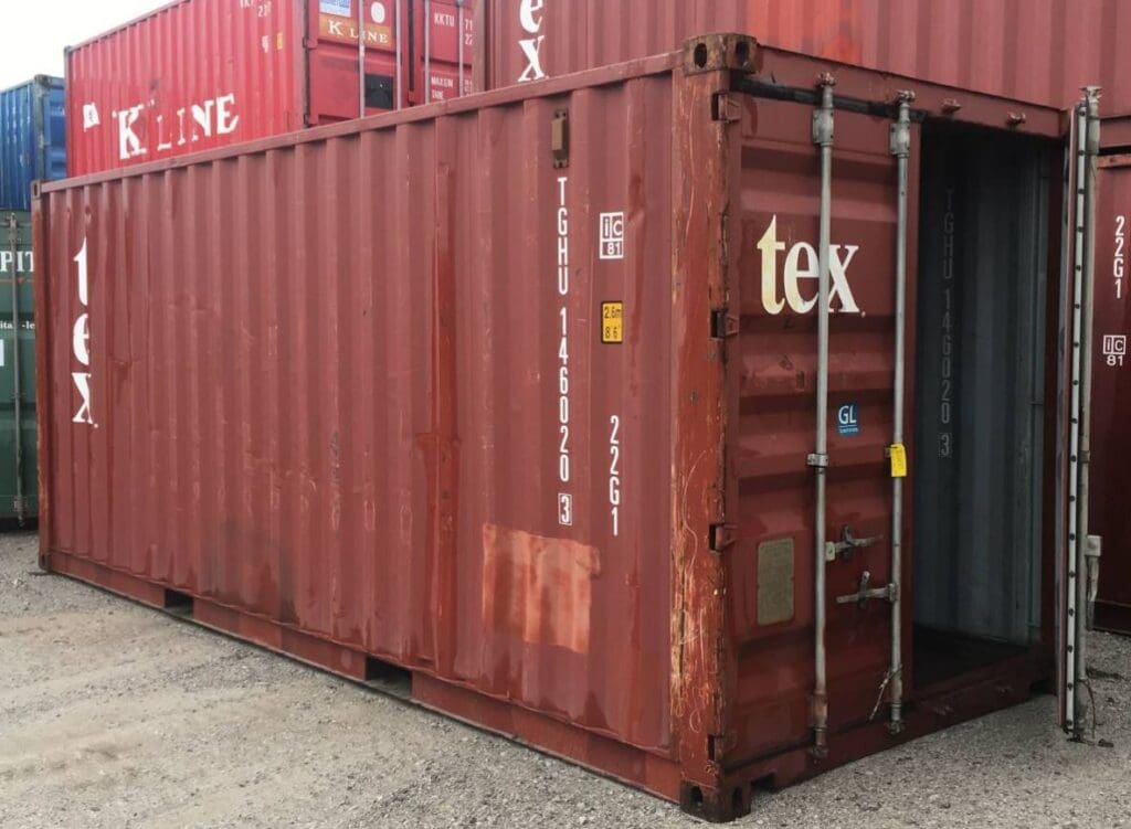 20 ft Used Container Side View.