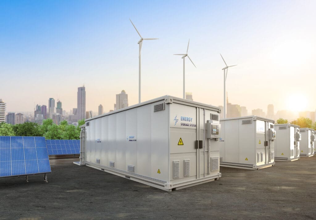 Energy shipping containers that provide storage to energy companys.