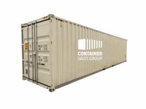 Buy 40 ft. HC New One-Trip Shipping Container Beige in Color.
