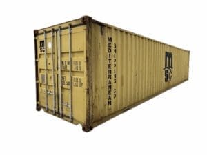 40 ft standard shipping container wind and water tight for sale