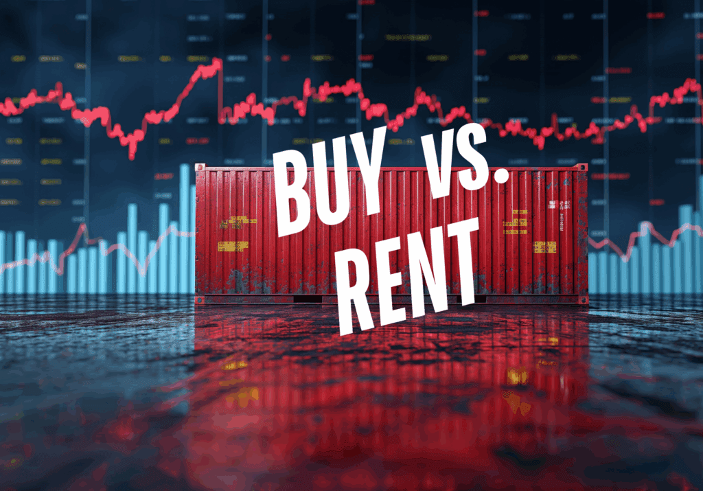 buying a shipping container is better than renting in the long term. more affordable to buy shipping container