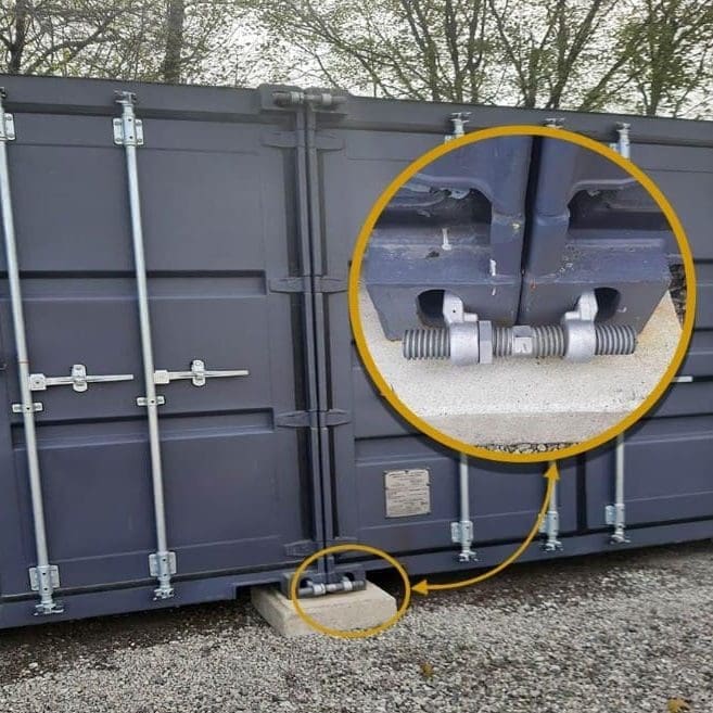 Ship Container Stacking Lock Shipping Container Twist Locks & Anchors
